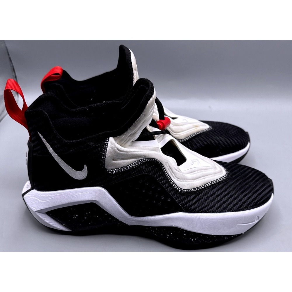 Nike LeBron Soldier 14 Black White Red Basketball Shoes CK6024-002 Mens 7.5